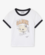 Camiseta Ganni corta blanca gatito